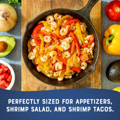 Bumble Bee shrimp pasta dish, tender seafood accent