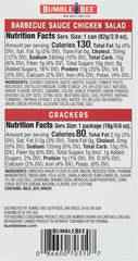 Bumble Bee Snack on the Run box shows ready-to-eat lunch option with crackers.
