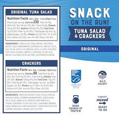 Bumble Bee Snack On The Run crackers and tuna, satisfying on-the-go lunch