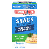 Bumble Bee Snack On The Run fat-free tuna salad can for a quick protein boost on the go.