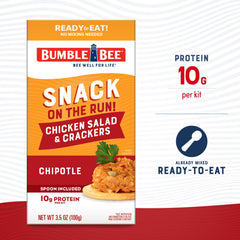 Bumble Bee Snack On The Run spoon included with chipotle chicken salad