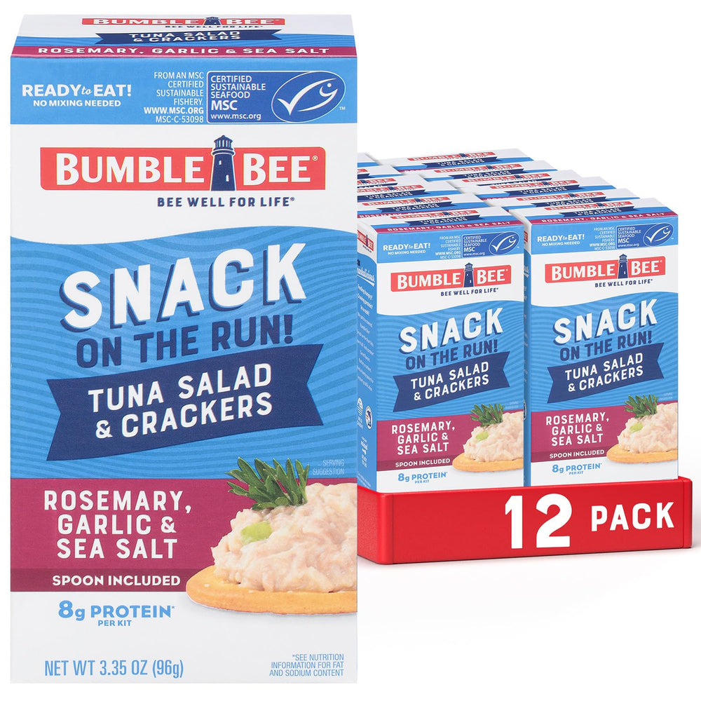 Bumble Bee Snack On The Run! tuna salad can ready to eat on the go.