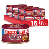 Bumble Bee Snackers Hickory Smoke tuna can ready to eat with 19 g protein per serving.