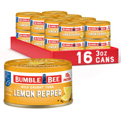 Bumble Bee Snackers Lemon Pepper tuna can ready to eat with no draining