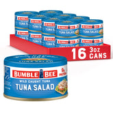 Bumble Bee Snackers Tuna Salad in an easy open can, ready to eat.