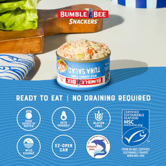 Bumble Bee Snackers tuna salad on a wrap or sandwich.