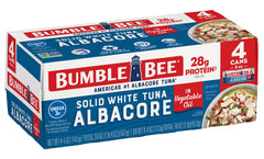 Bumble Bee solid white albacore tuna in oil packaging, ready for pantry meals