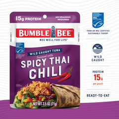 Bumble Bee spicy Thai chili tuna pouch serving idea ready-to-eat