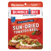 Bumble Bee sun-dried tomato basil tuna pouch ready to eat.
