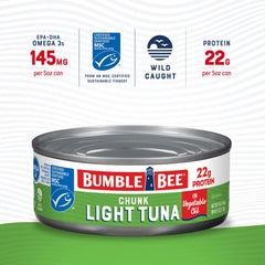 Bumble Bee wild-caught skipjack tuna highlighting sustainable sourcing