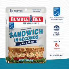 Bumble Bee wild-caught tuna pouch showing sustainable seafood