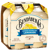 Bundaberg Sparkling Lemonade bottle showing real lemon flavor for a refreshing craft soda.