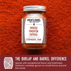 Burlap and Barrel shelf shot displays ready-to-use spice for pantry cooking