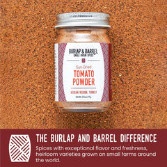 Burlap & Barrel powder on pantry shelf ready to boost savory dishes
