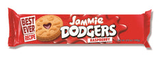 Burton's Jammie Dodgers shortcake sandwich with raspberry jam, nostalgic UK snack for kids and adults