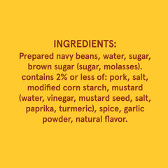 Navy beans in Bush's Best Boston sauce highlighting protein and fiber