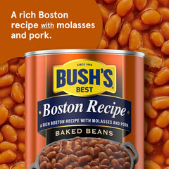 Serving Bush's Best baked beans on a plate for a comforting side