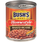 Bush's Best Homestyle Baked Beans pack of 3 front view, pantry-friendly family staple.