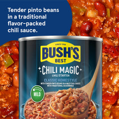 Bush's Best chili starters base ready to pair with meat and tomatoes.