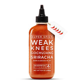 Bushwick Kitchen Weak Knees bottle pour enables easy, mess-free drizzling on any meal.