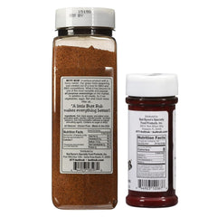 Butt Rub 26-oz bottle adds rich, smoky notes to grilled meats.