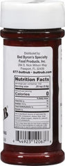 Bad Byron’s Butt Rub jar label side highlighting gluten-free ingredients.