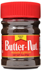 Butter-Nut Instant Espresso 2oz tin ready for a quick, bold cup