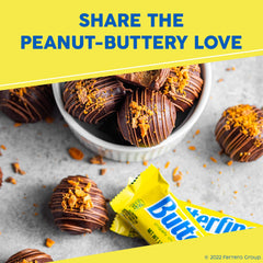 Butterfinger bars in candy bowl setting, perfect for parties or gatherings.