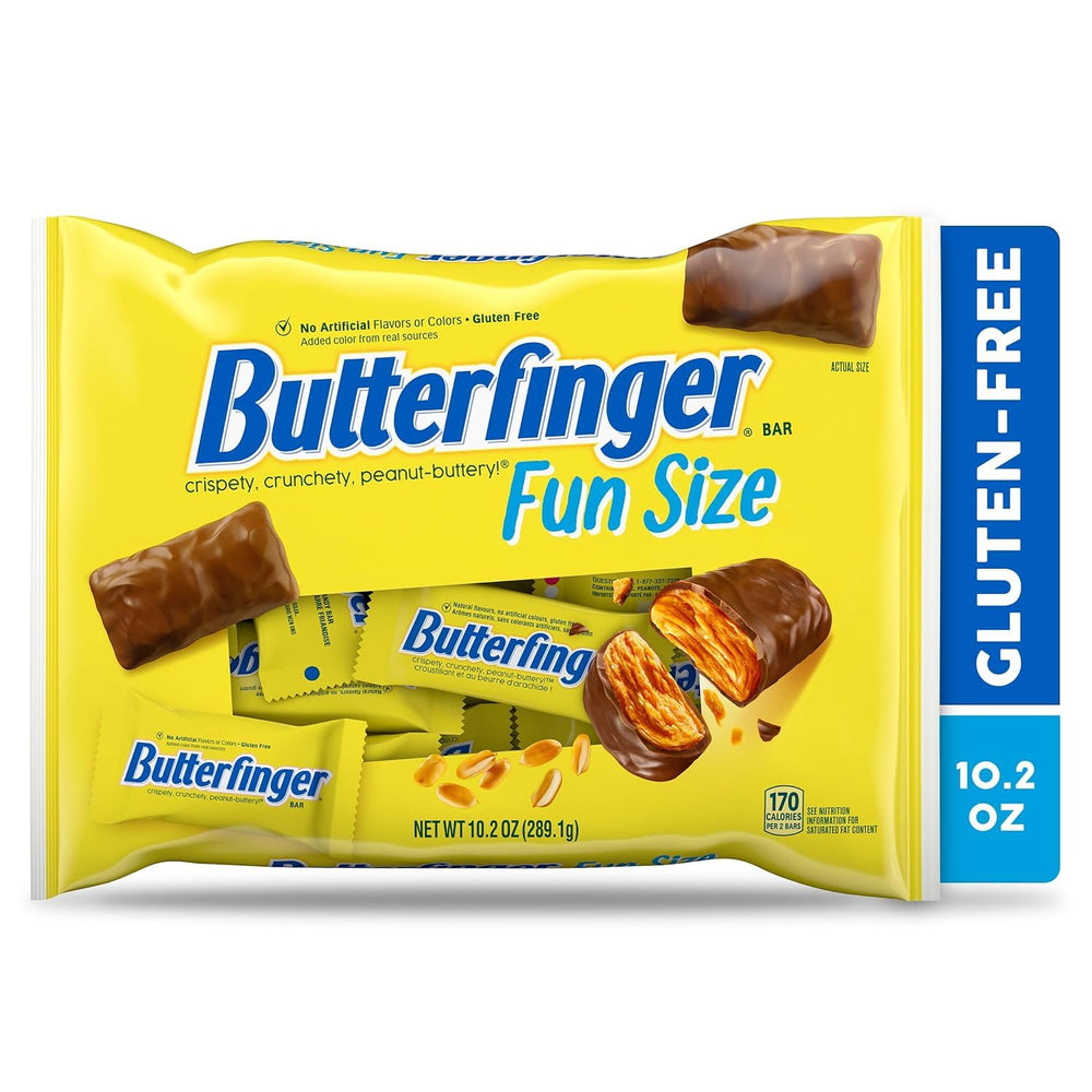 Butterfinger fun-size bag showing shareable treats for gatherings and movie nights.