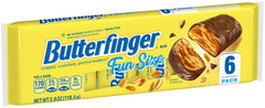 Butterfinger Fun Size bars in a six-pack tray, ready for sharing.