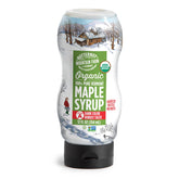 Butternut Mountain Farm maple syrup bottle pour for rich breakfast and cooking.