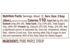 Butternut Mountain Farm label close-up showcases Grade A Amber Rich quality for everyday meals