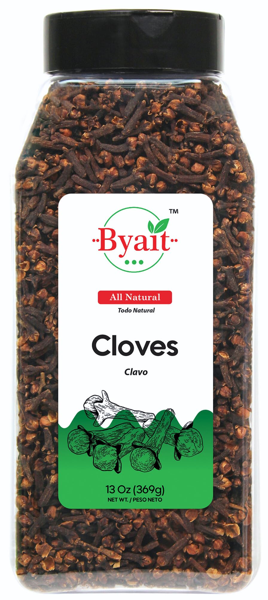 Byait Whole Cloves bag front view, preserving fresh flavor for everyday cooking