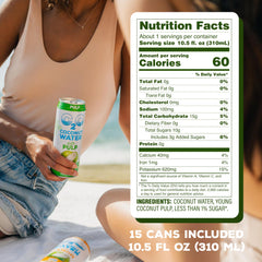 C2O Original Pulp can pack emphasizes convenient 15-pack for daily refreshment.