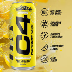 C4 Energy Lemonade Limited Edition 12-pack box for on-the-go training.