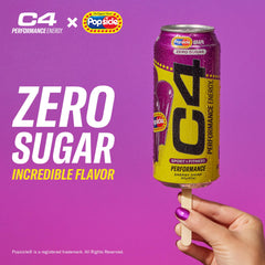 C4 Energy Popsicle Hawaiian Pineapple flavor can for tropical pre-workouts.
