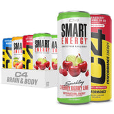 C4 Energy and Smart Energy Variety Pack can showcasing zero sugar for clean energy.