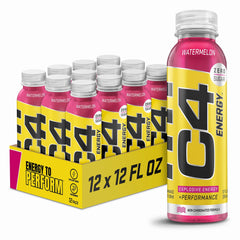 C4 Energy Watermelon bottle ready for pre-workout energy