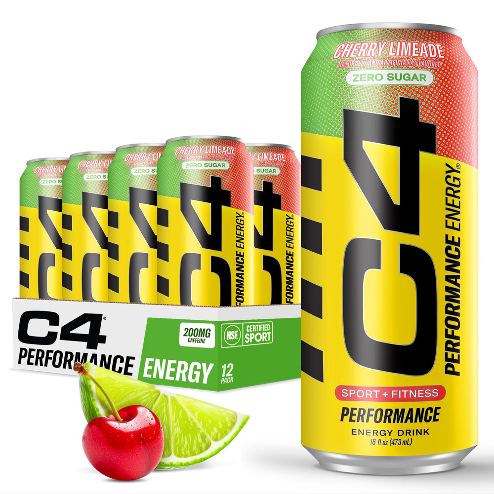 C4 Original Sugar Free Cherry Limeade can delivering quick energy for workouts.