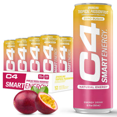 C4 Smart Energy Tropical Passionfruit can ready for a quick sugar-free energy boost