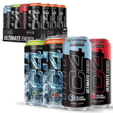 C4 Ultimate Energy can front view highlights sugar-free formula for clean energy.