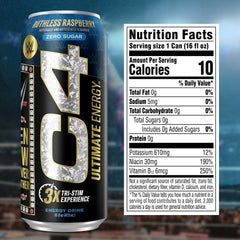 Sugar-free can with bold flavor visuals and no artificial colors.