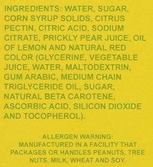 Cactus Candy Company real prickly pear fruit ingredients emphasize authenticity