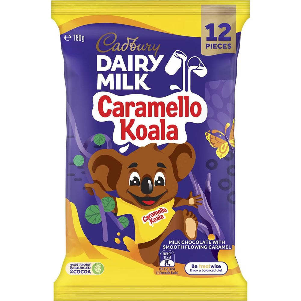 Cadbury Caramello Koala Sharepack box, ideal for sharing.