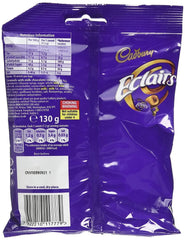 Cadbury Chocolate Eclairs 1-bite-closeup showing glossy coating and bite-ready texture.