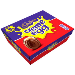 Cadbury Creme Egg 5-pack - rich chocolate shell and creamy center, ideal for sharing.