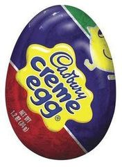 Cadbury Creme Eggs milk chocolate shell with creamy center, perfect for indulgent moments.