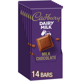 Cadbury Dairy Milk bulk case on display, ideal for sharing