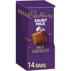 Cadbury Dairy Milk bulk case on display, ideal for sharing