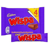Cadbury Wispa bar pack uk front view, premium chocolate experience for tea time.
